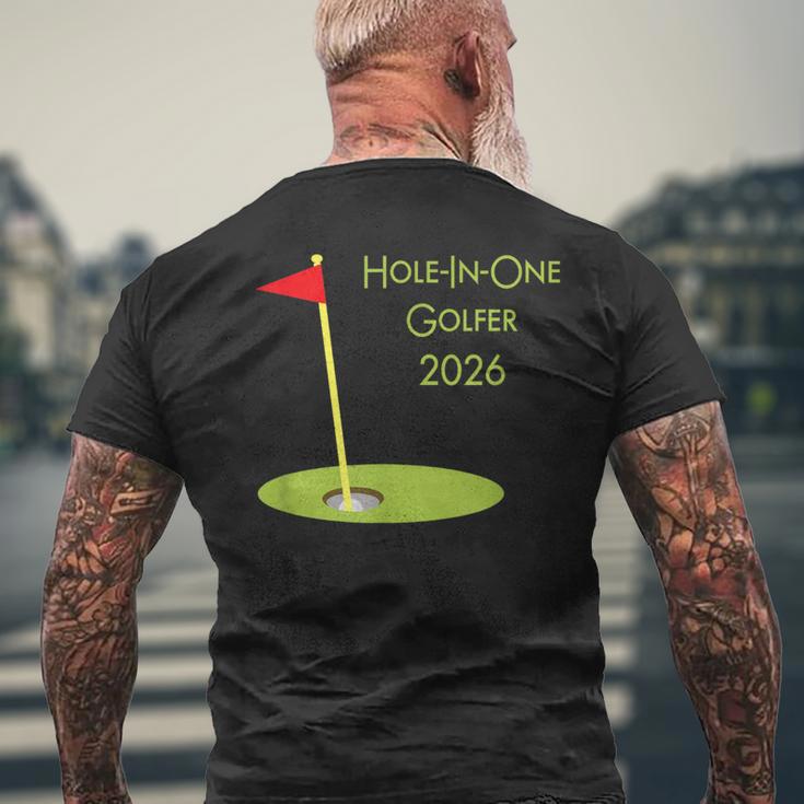 ホールインワンゴルファー2026ホールインワンゴルフ記念品 Hole In One Golfer 2026 メンズTシャツ バックプリント 高齢者への贈り物