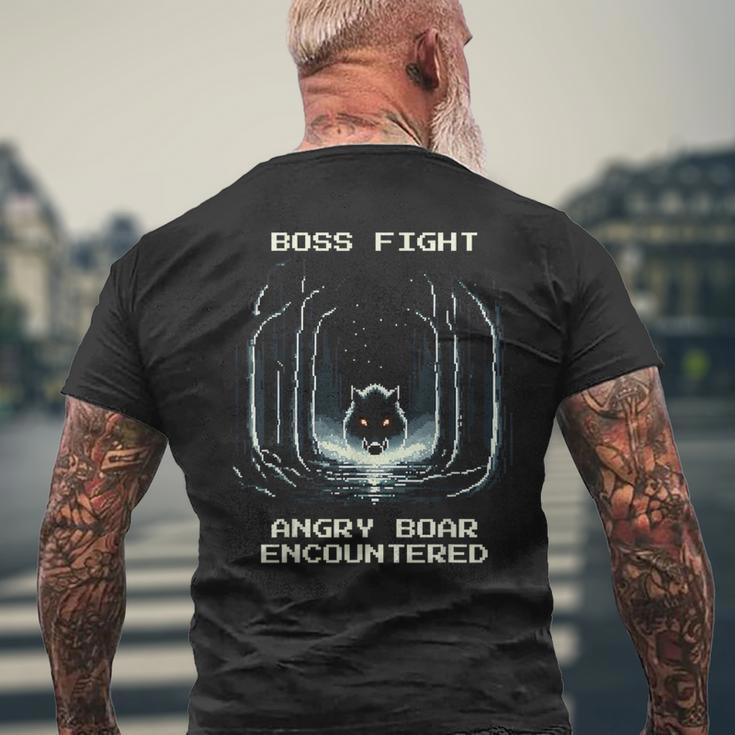 ボスファイト メンズTシャツ バックプリント 高齢者への贈り物