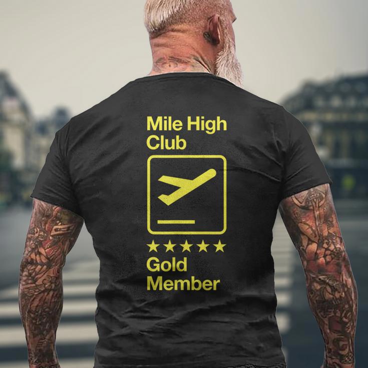 マイルハイクラブ ゴールドメンバー メンズTシャツ バックプリント 高齢者への贈り物