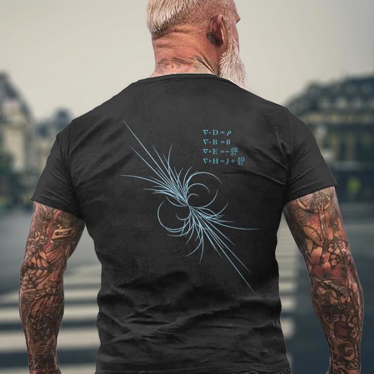 マクスウェル 方程式 物理学 研究 科学愛好家 物理学者 メンズTシャツ バックプリント 高齢者への贈り物