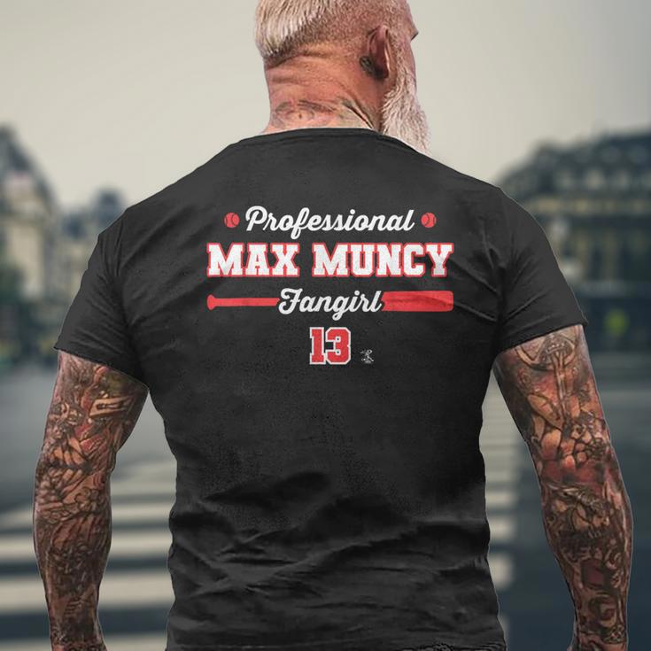 マックス・マンシー プロフェッショナル・ファンガール・ゲームデー メンズTシャツ バックプリント 高齢者への贈り物