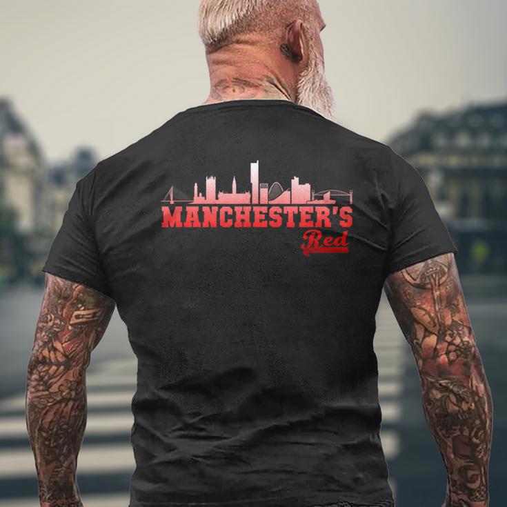 マンチェスターは赤 メンズTシャツ バックプリント 高齢者への贈り物