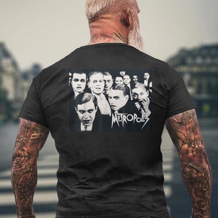 メトロポリス（Metropolis）- 男たちの乱痴気騒ぎ -1927年sf映画 レトロ アート かっこいい メンズTシャツ バックプリント 高齢者への贈り物