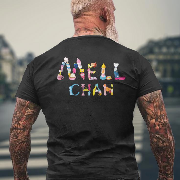 メルちゃん モチーフグラフィック 〜Mellchan ＆ ハート〜 メンズTシャツ バックプリント 高齢者への贈り物