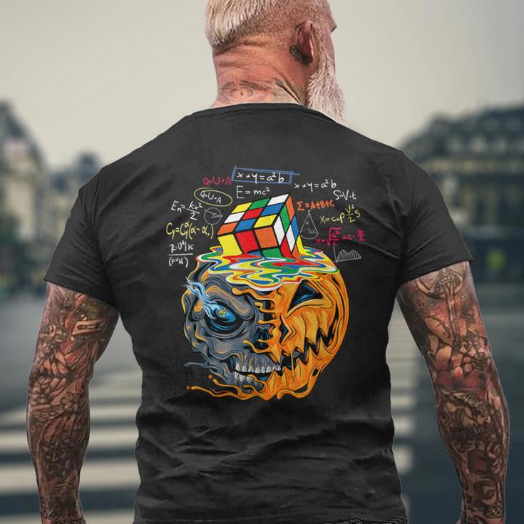 メルティングキューブ 面白い ルービック ルビックス ルービックス プレイヤー キューブ ハロウィン メンズTシャツ バックプリント 高齢者への贈り物