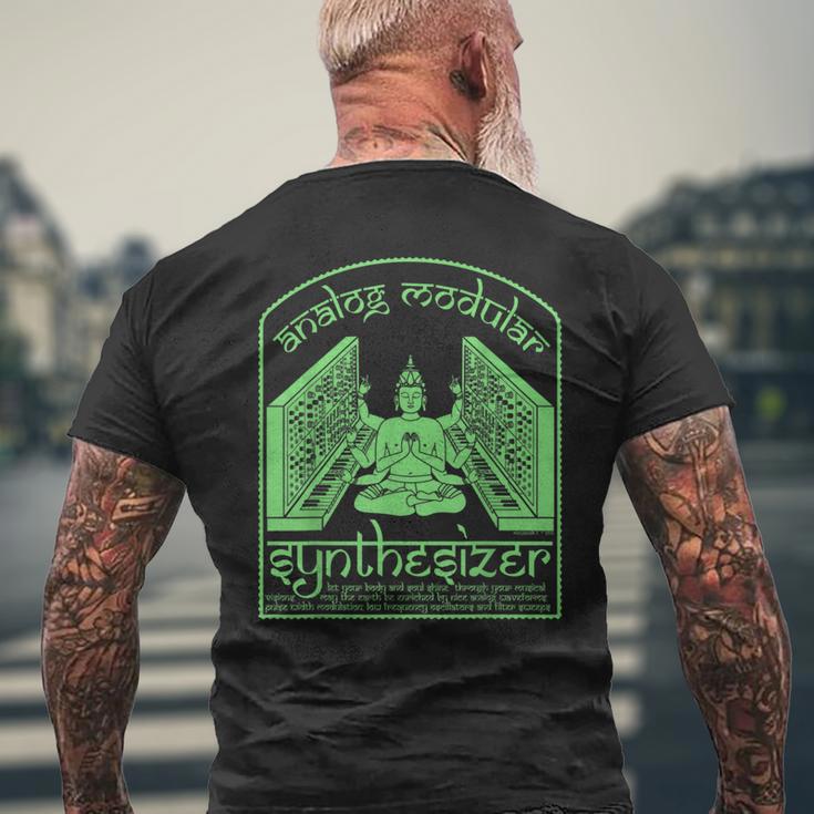 モジュラーシンセ面白いシンセサイザー メンズTシャツ バックプリント 高齢者への贈り物