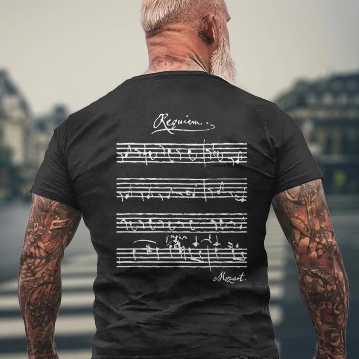 モーツァルトのレクイエム クラシック音楽愛好家tシャツ メンズTシャツ バックプリント 高齢者への贈り物