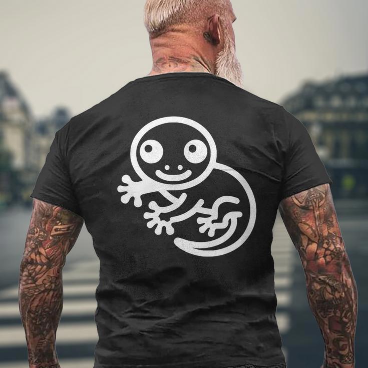 ヤモリ ペット好き かわいい アニメ ヤモリ 動物 生き物 メンズTシャツ バックプリント 高齢者への贈り物