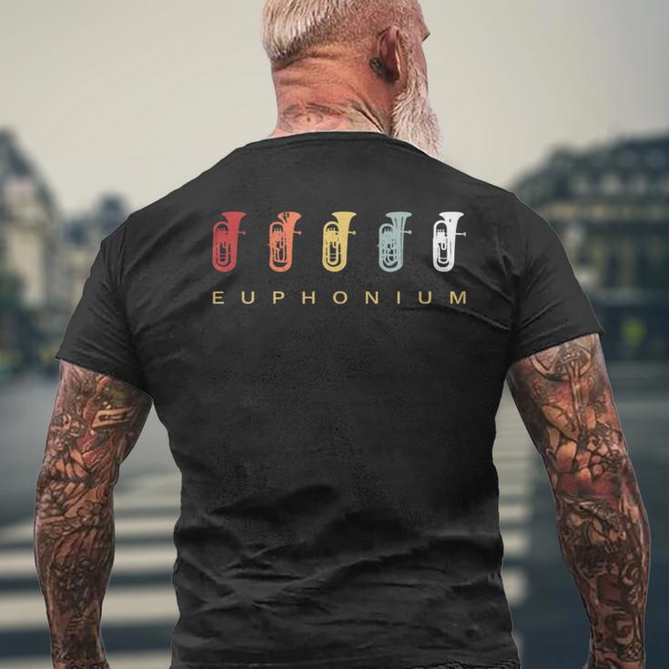 ユーフォニアム Euphonium 金管楽器 レトロ メンズTシャツ バックプリント 高齢者への贈り物