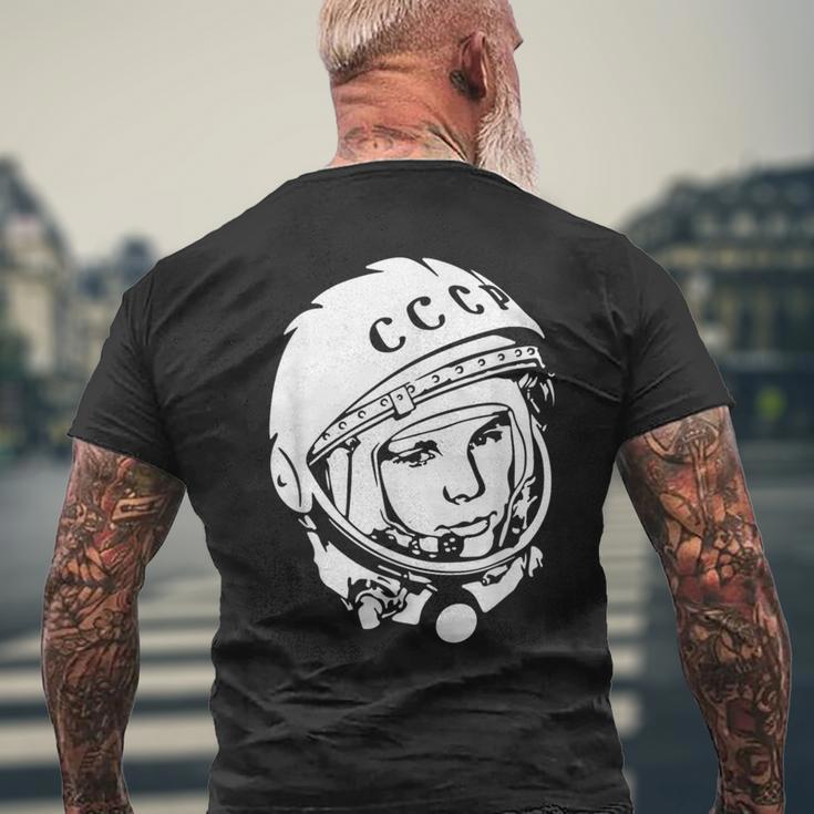 ユーリガガーリン Cccpデザイン メンズTシャツ バックプリント 高齢者への贈り物