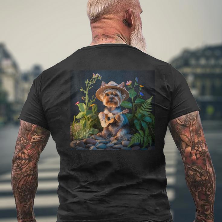 ヨーキー 犬 ヨーキー 物事 遊ぶ ビンゴ ヨーキー スタッフ ヨーキー メンズTシャツ バックプリント 高齢者への贈り物