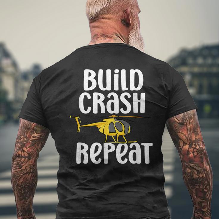 ラジコン ヘリコプター 模型 ヘリコプター リモコン ヘリコプター メンズTシャツ バックプリント 高齢者への贈り物