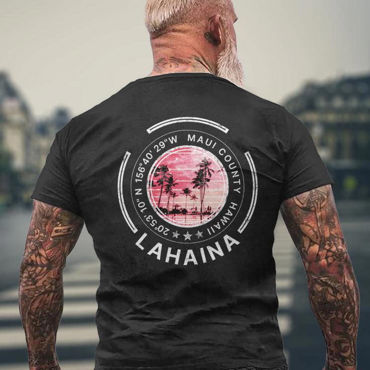 ラハイナ マウイ ハワイ レトロ 長袖tシャツ メンズTシャツ バックプリント 高齢者への贈り物