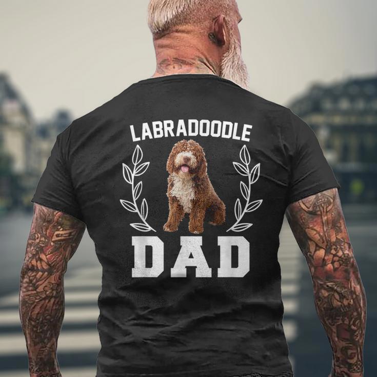 メンズ ラブラドゥードル お父さん 面白いクロスブリード 犬好きの方へのギフトに メンズTシャツ バックプリント 高齢者への贈り物