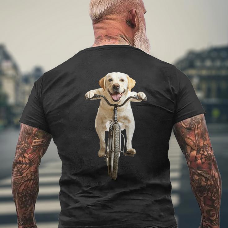ラブラドールレトリバー サイクリング メンズTシャツ バックプリント 高齢者への贈り物