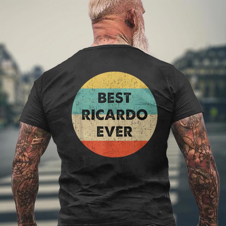リカルド名 メンズTシャツ バックプリント 高齢者への贈り物