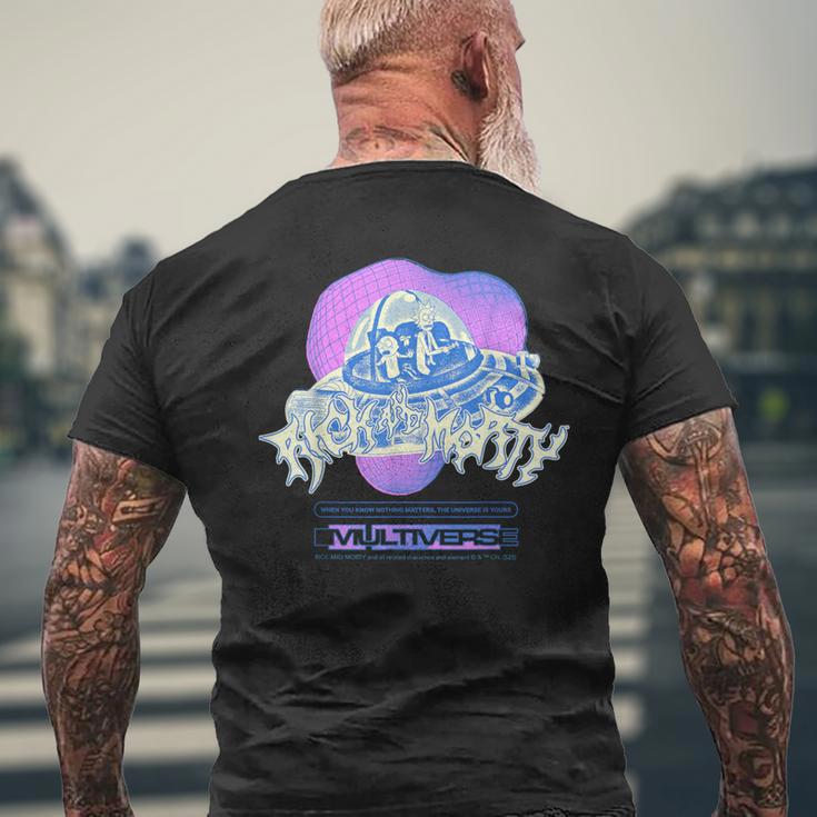 リック・アンド・モーティ マーチ マルチバース・マッドネス メンズTシャツ バックプリント 高齢者への贈り物