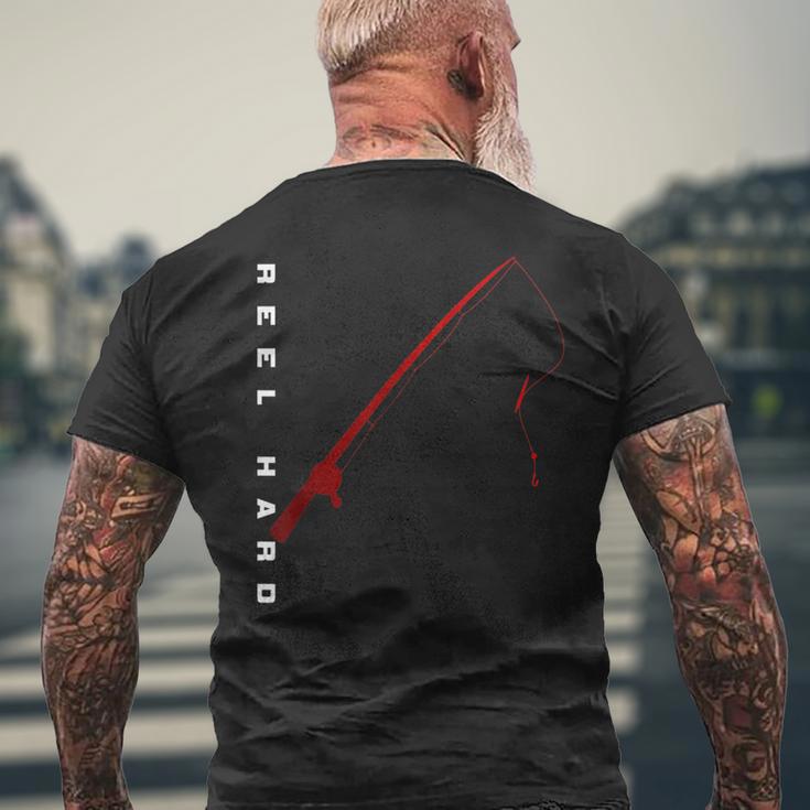リール ハードフィッシングアパレル フィッシング メンズTシャツ バックプリント 高齢者への贈り物