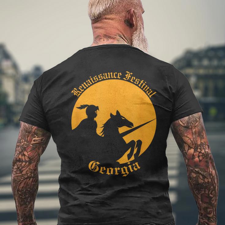 ルネッサンス・フェスティバル ジョージア・ナイト&ホース メンズTシャツ バックプリント 高齢者への贈り物