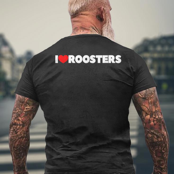 ルースターズ大好き メンズTシャツ バックプリント 高齢者への贈り物