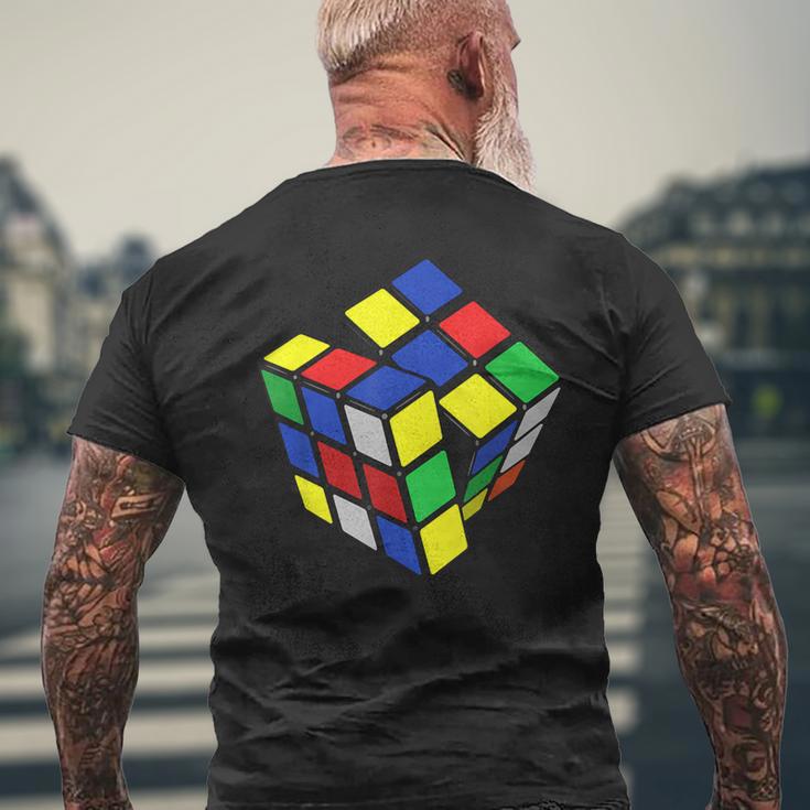 ルービックキューブ。 メンズTシャツ バックプリント 高齢者への贈り物