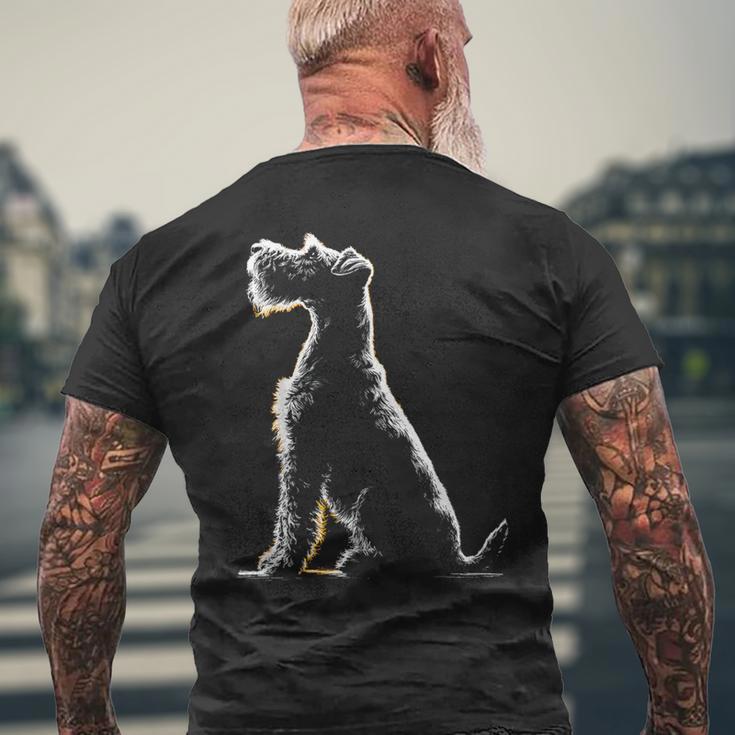 レイクランド・テリア メンズTシャツ バックプリント 高齢者への贈り物