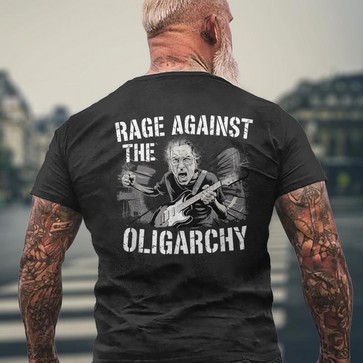 レイジ・アゲインスト・オリガーキー・バーニー・サンダースが抗議レジストと戦う メンズTシャツ バックプリント 高齢者への贈り物
