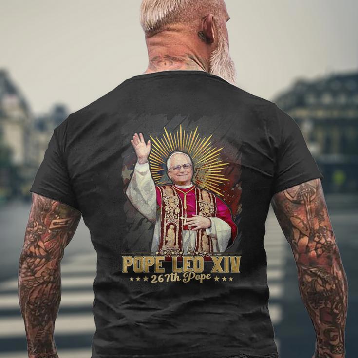 レオ14世 ローマ教皇 メンズTシャツ バックプリント 高齢者への贈り物