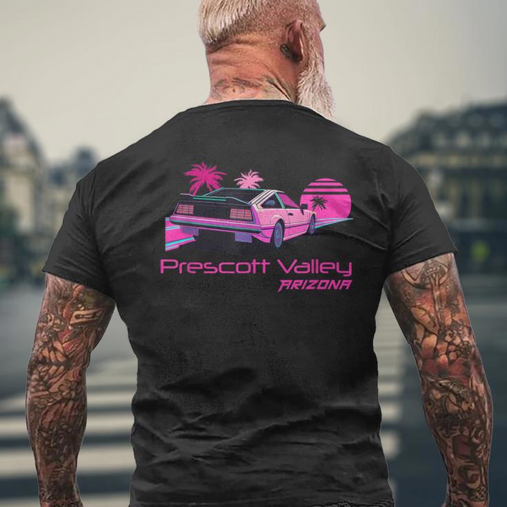 レトロ プレスコットバレー アリゾナ メンズTシャツ バックプリント 高齢者への贈り物