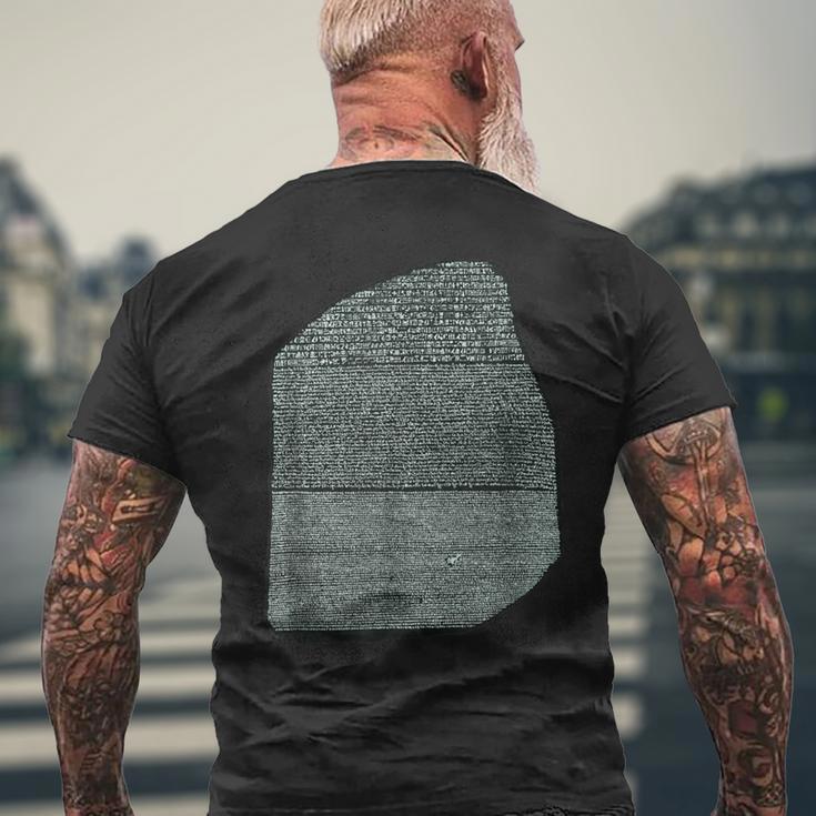 ロゼッタストーン メンズTシャツ バックプリント 高齢者への贈り物