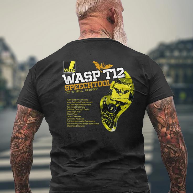 ワスプ T12 スピーチツール-イッツウェルウェポン メンズTシャツ バックプリント 高齢者への贈り物