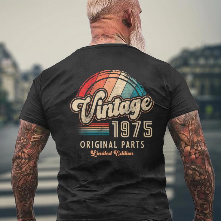 ヴィンテージ 1975 オリジナル・パーツ 限定版 誕生51周年記念 メンズTシャツ バックプリント 高齢者への贈り物