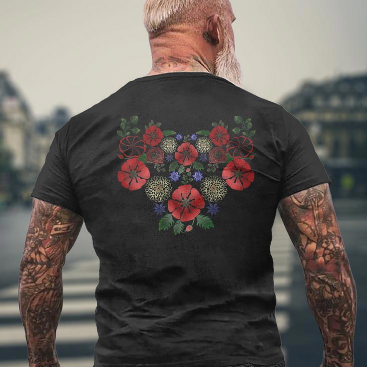 ヴィンテージ ウクライナ ヴィシバンカ スタイル シャツ キュート フローラル ウクライナ メンズTシャツ バックプリント 高齢者への贈り物
