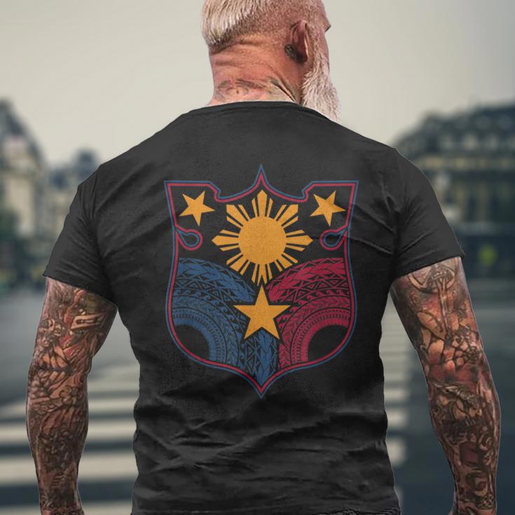 ヴィンテージ フィリピン ヘリテージ ピノイ トライバル シール メンズTシャツ バックプリント 高齢者への贈り物