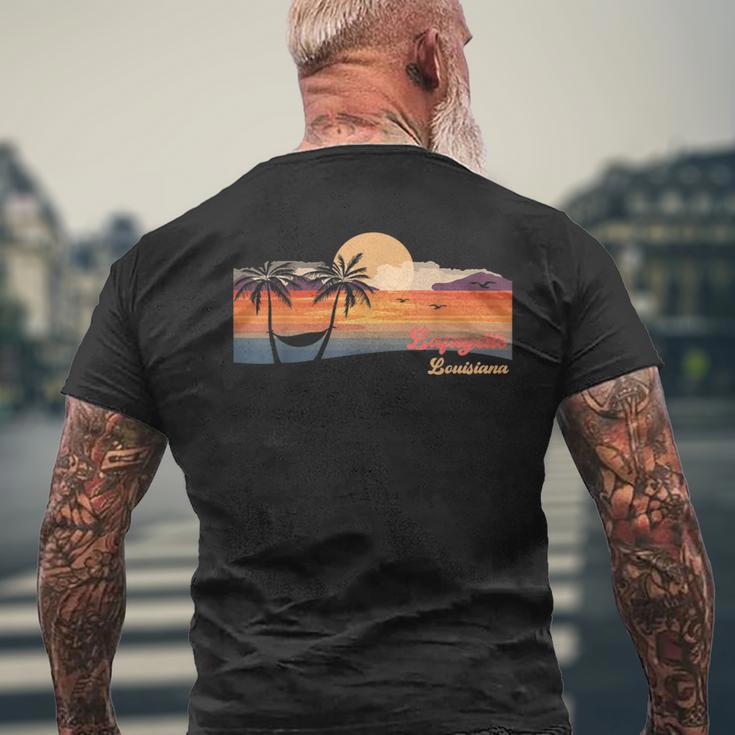 ヴィンテージ ラファイエット ルイジアナビーチ メンズTシャツ バックプリント 高齢者への贈り物