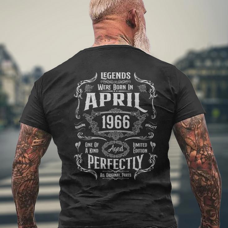 ヴィンテージ60歳の誕生日レジェンドは1966年4月に誕生しました。 長袖tシャツ メンズTシャツ バックプリント 高齢者への贈り物