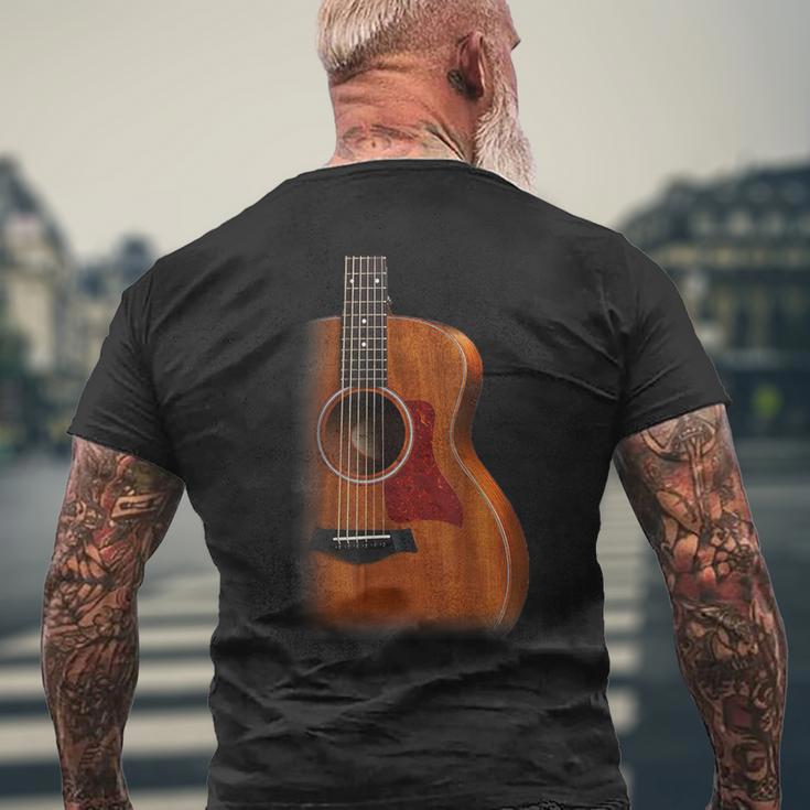 ヴィンテージアコースティックギターtシャツ メンズTシャツ バックプリント 高齢者への贈り物