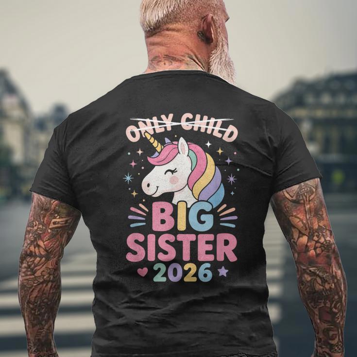 一人っ子に取り消し線を引いたお姉さん 2026 メンズTシャツ バックプリント 高齢者への贈り物