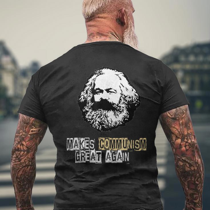 共産主義を再び素晴らしいものにする、カール・マルクス、コムニスムス、マルクス メンズTシャツ バックプリント 高齢者への贈り物