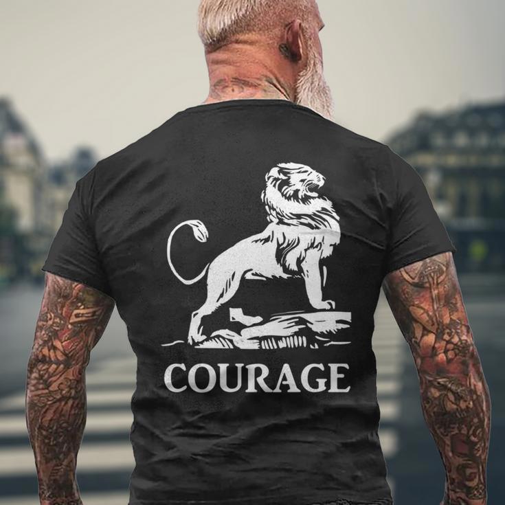 勇気を持って 長袖tシャツ メンズTシャツ バックプリント 高齢者への贈り物