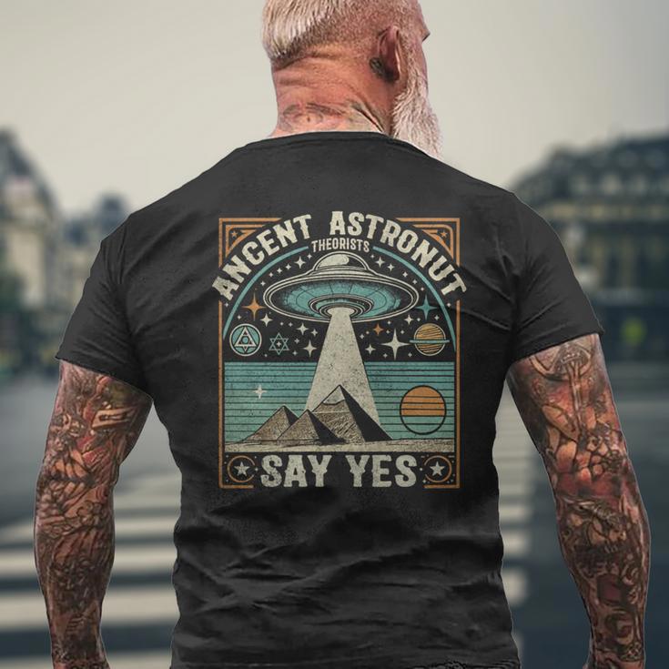 古代宇宙飛行士理論家はイエスと言うufo陰謀論 長袖tシャツ メンズTシャツ バックプリント 高齢者への贈り物