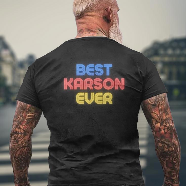 史上最高のカーソン 面白いカーソン名 Karson メンズTシャツ バックプリント 高齢者への贈り物