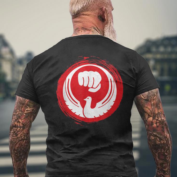 和道龍空手道 日本武道 メンズTシャツ バックプリント 高齢者への贈り物