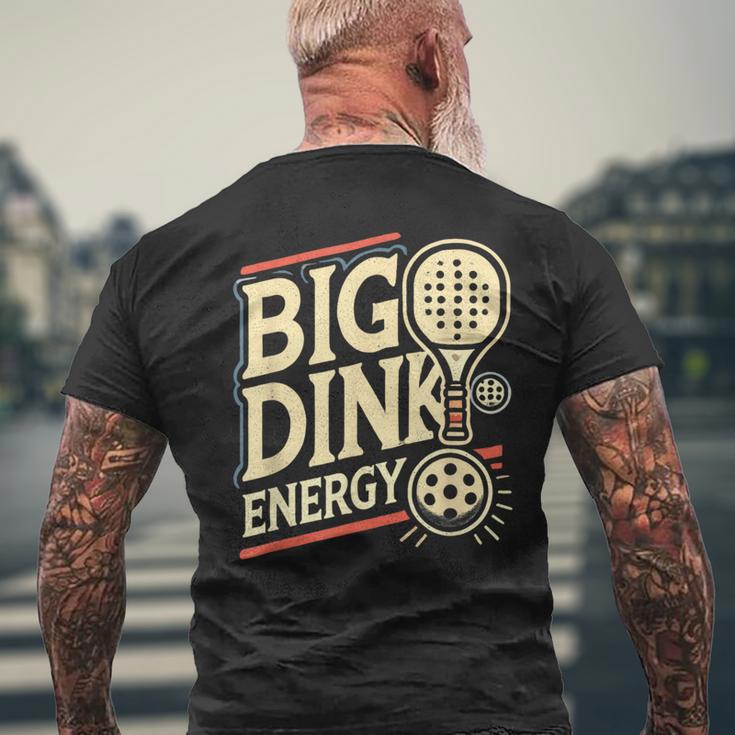 大きなピックルボール ディンク エネルギー ピックルボール パドル スポーツ愛好家 メンズTシャツ バックプリント 高齢者への贈り物