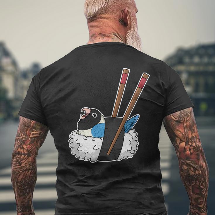 寿司ロール オウム I Kawaii Food I Blue-Masked Lovebird 長袖tシャツ メンズTシャツ バックプリント 高齢者への贈り物