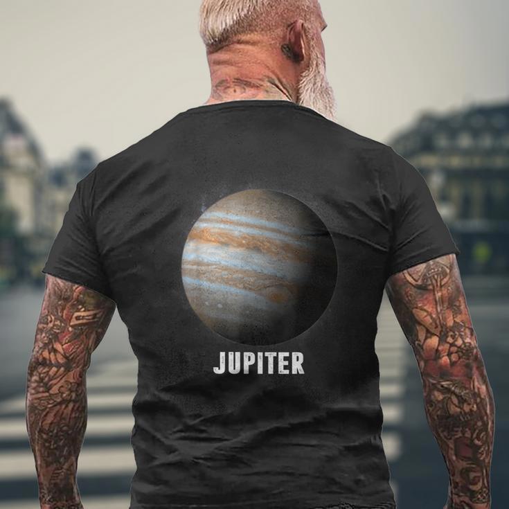 惑星ジュピター -太陽系の惑星 メンズTシャツ バックプリント 高齢者への贈り物