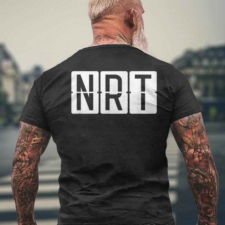 成田国際空港 東京都 Nrt メンズTシャツ バックプリント 高齢者への贈り物