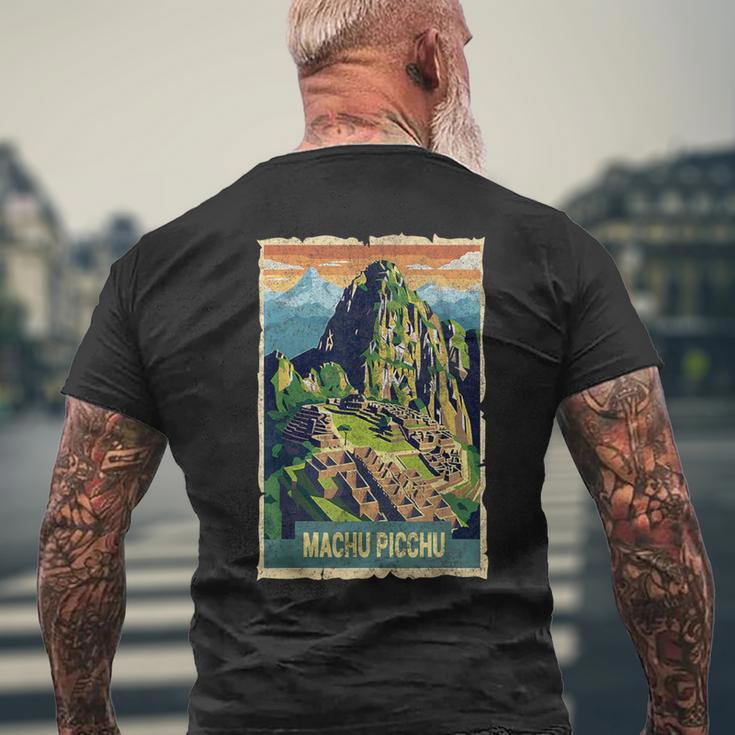 旅行 ペルー リマ マチュピチュ クスコ 家族 バケーション お土産 メンズTシャツ バックプリント 高齢者への贈り物
