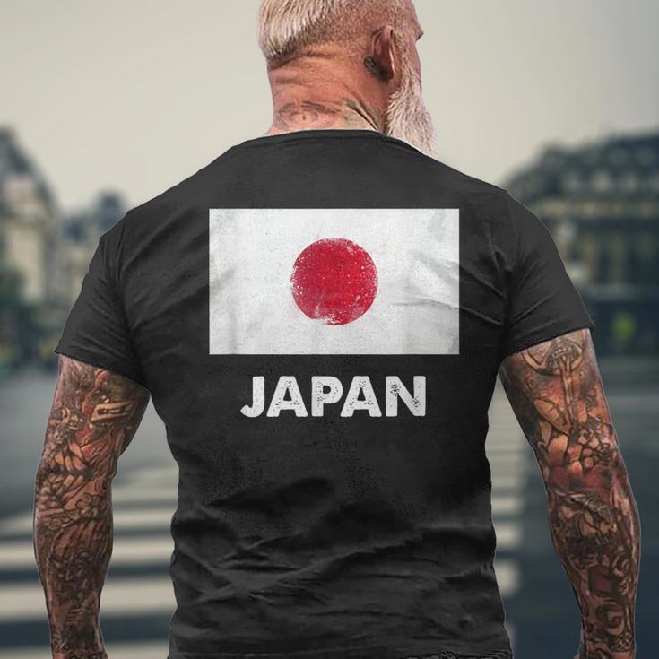 日本の国旗 日本の国旗 Japan Flag メンズTシャツ バックプリント 高齢者への贈り物