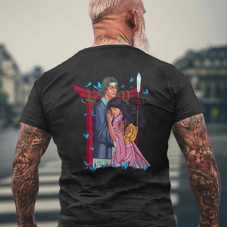 日本の神 イザナギとイザナミ メンズTシャツ バックプリント 高齢者への贈り物